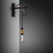 Hooked Wall Light - Nude/Graphite gallery detail image