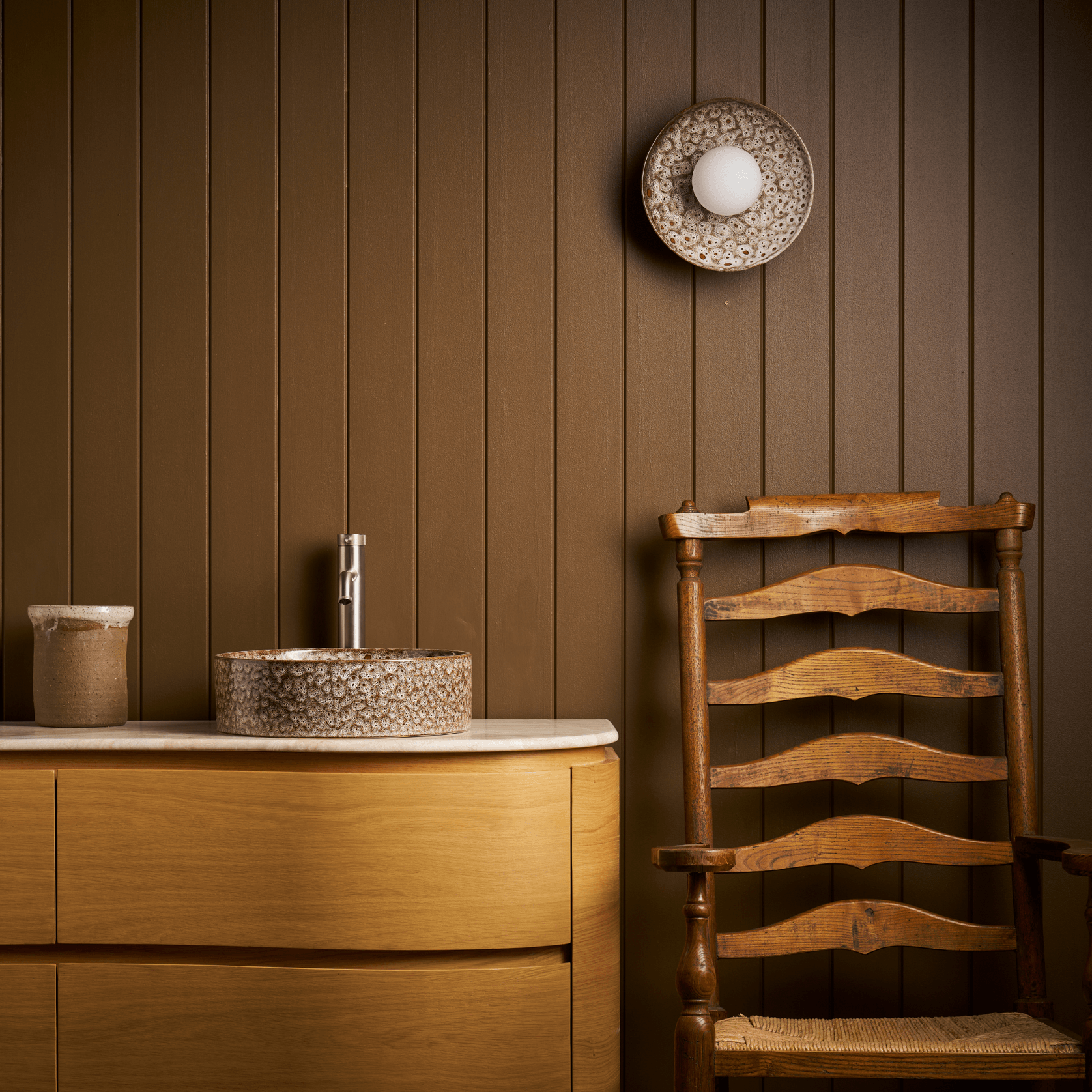Ceramic Wall Dish Sconce Light gallery detail image