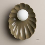 Ceramic Wall Oyster Sconce Light gallery detail image