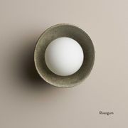Ceramic Wall Bowl Sconce Light gallery detail image