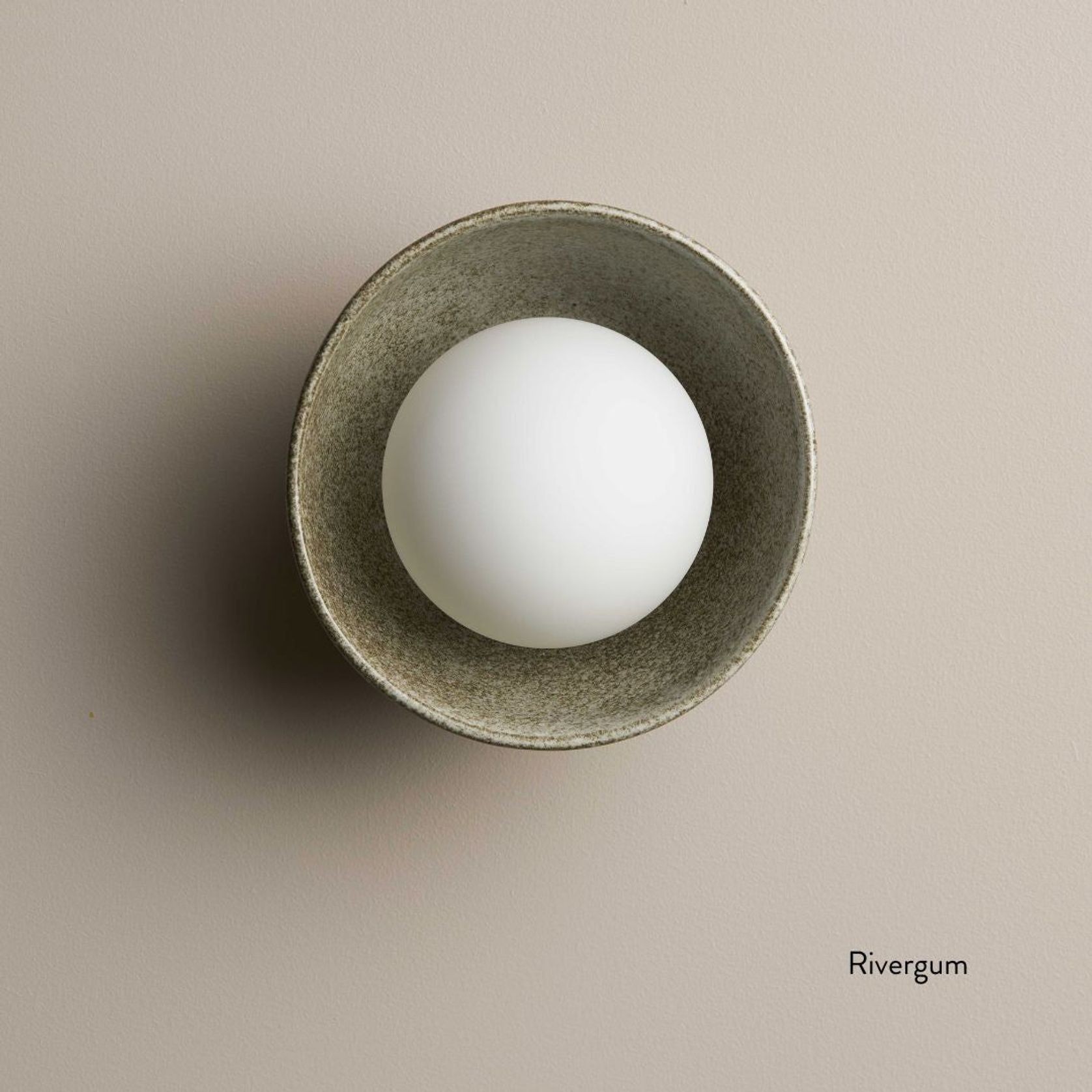Ceramic Wall Bowl Sconce Light gallery detail image