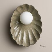 Ceramic Wall Oyster Sconce Light gallery detail image