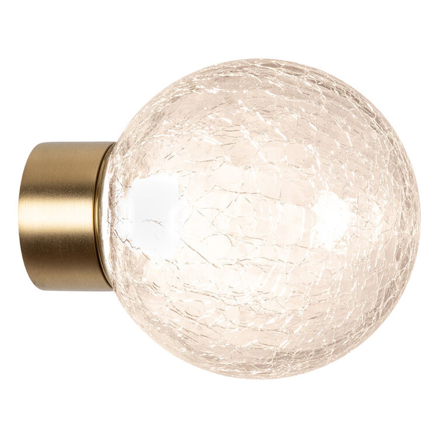 Nocturnal Stella Wall Crackle Glass Wall Light gallery detail image