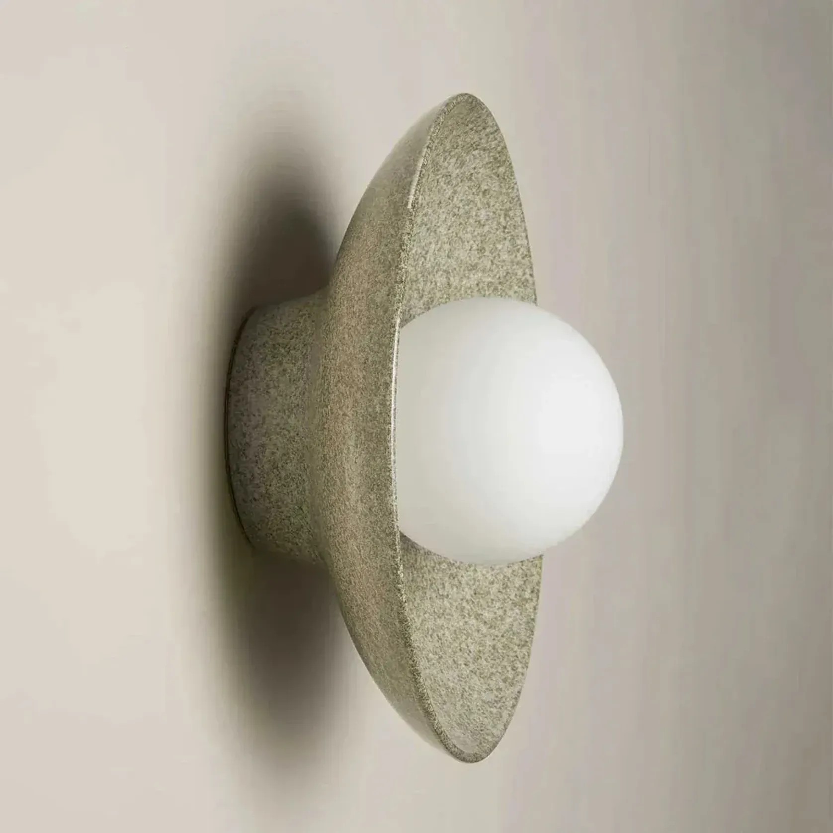Ceramic Wall Dish Sconce Light gallery detail image