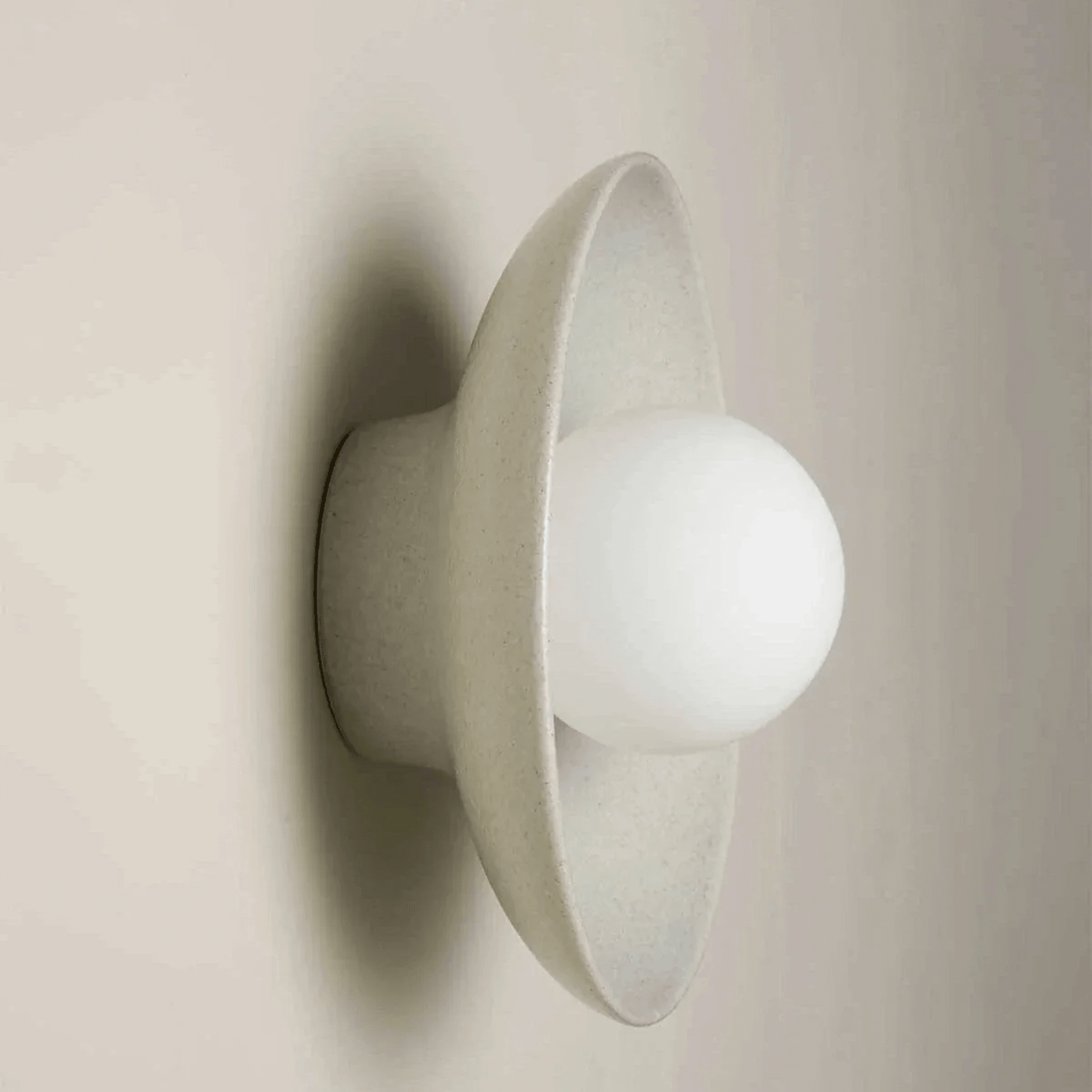 Ceramic Wall Dish Sconce Light gallery detail image