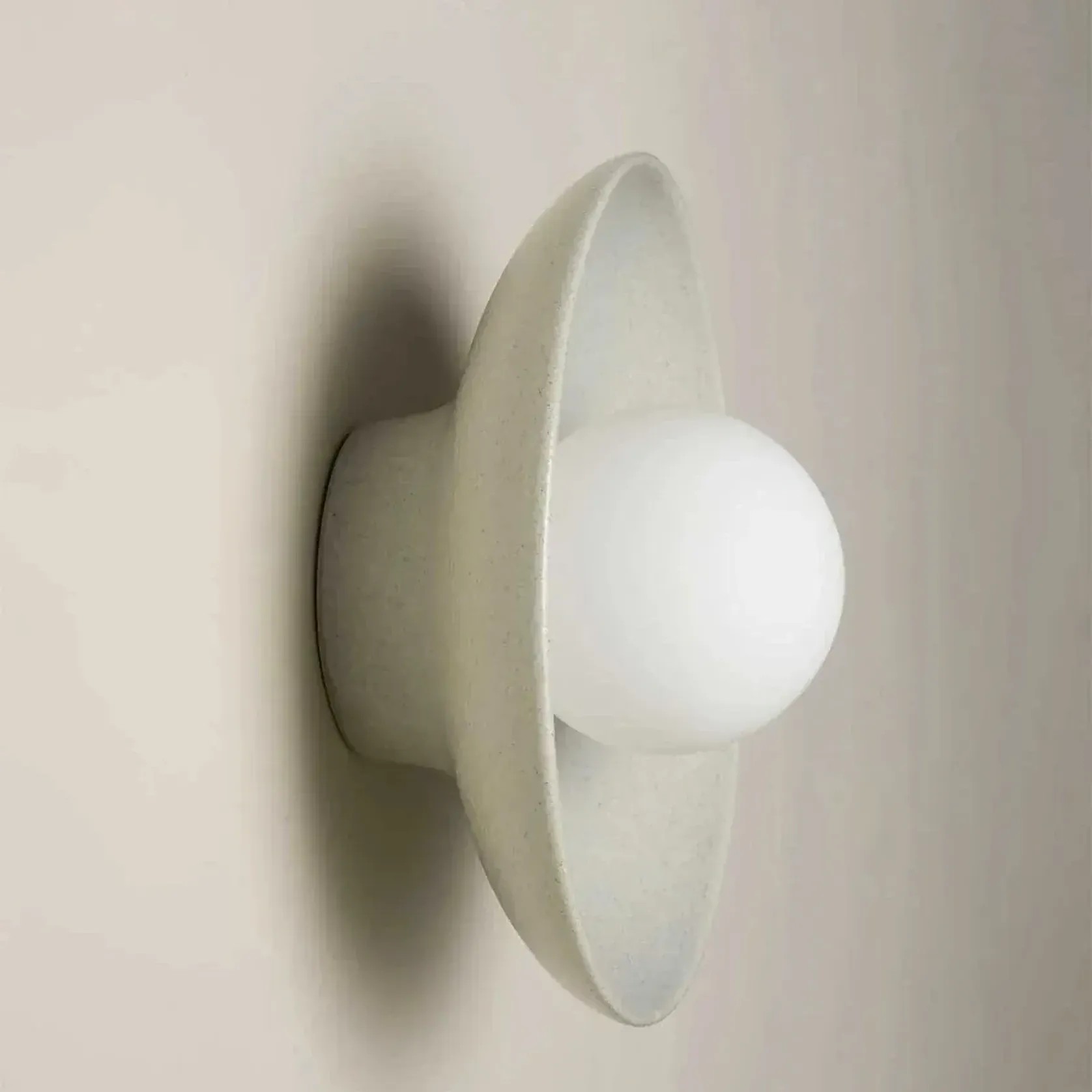 Ceramic Wall Dish Sconce Light gallery detail image