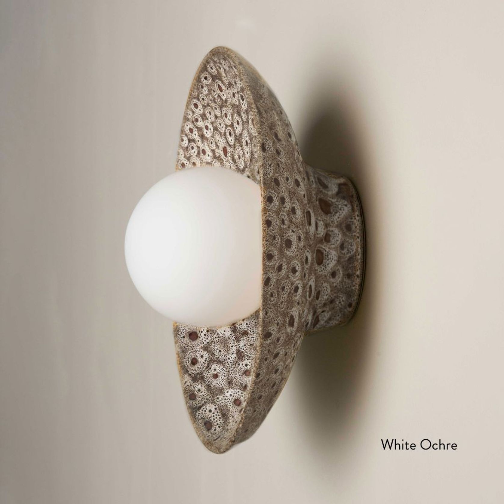 Ceramic Wall Dish Sconce Light gallery detail image