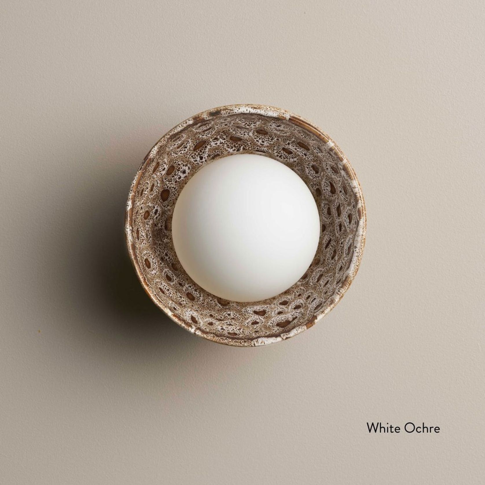 Ceramic Wall Bowl Sconce Light gallery detail image