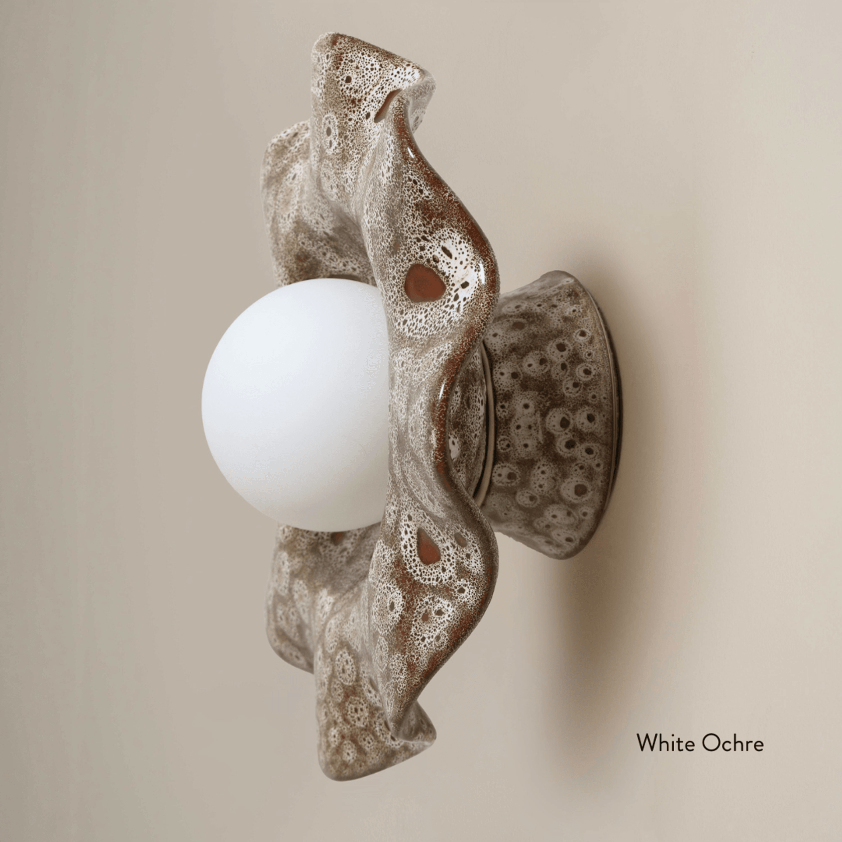 Ceramic Wall Pearl Sconce Light gallery detail image