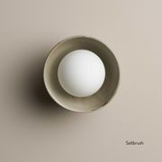 Ceramic Wall Bowl Sconce Light gallery detail image