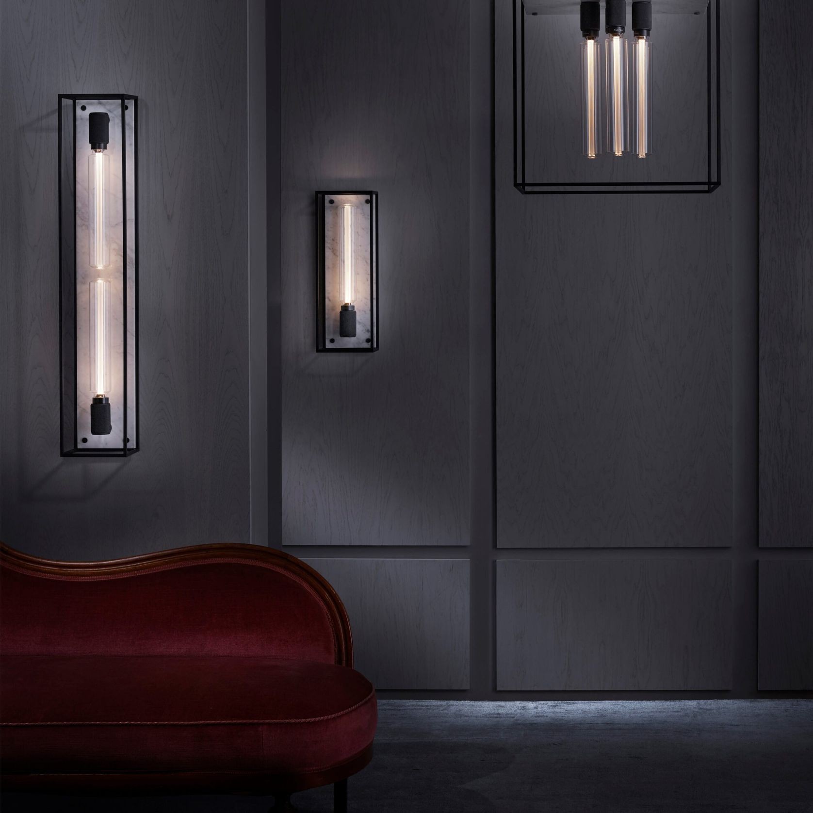 Marble Caged Wall Light - Large | Buster + Punch gallery detail image