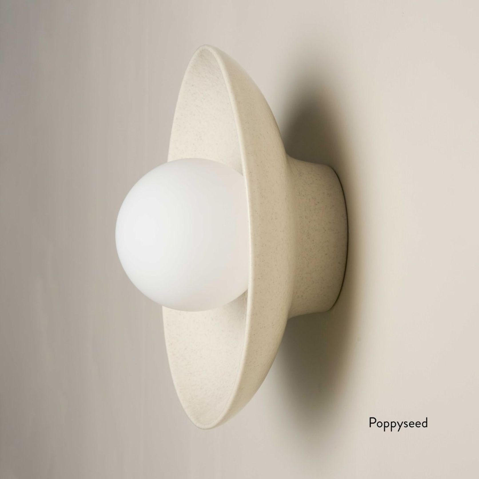 Ceramic Wall Dish Sconce Light gallery detail image