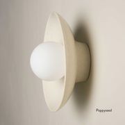 Ceramic Wall Dish Sconce Light gallery detail image