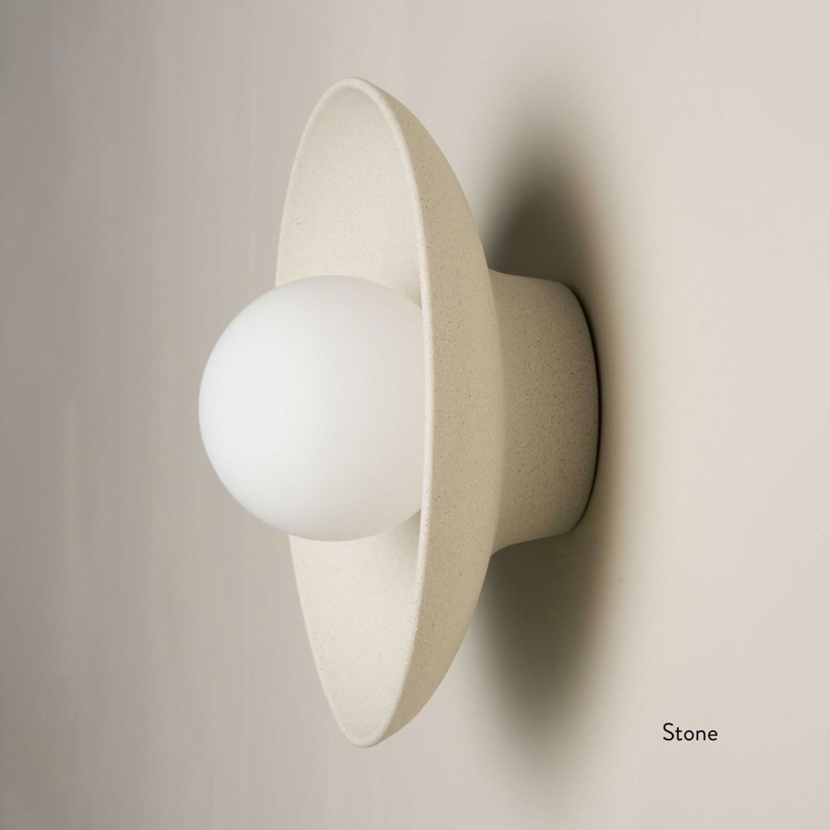 Ceramic Wall Dish Sconce Light gallery detail image