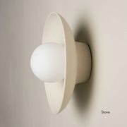 Ceramic Wall Dish Sconce Light gallery detail image