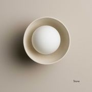 Ceramic Wall Bowl Sconce Light gallery detail image