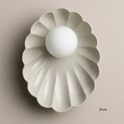 Ceramic Wall Oyster Sconce Light gallery detail image