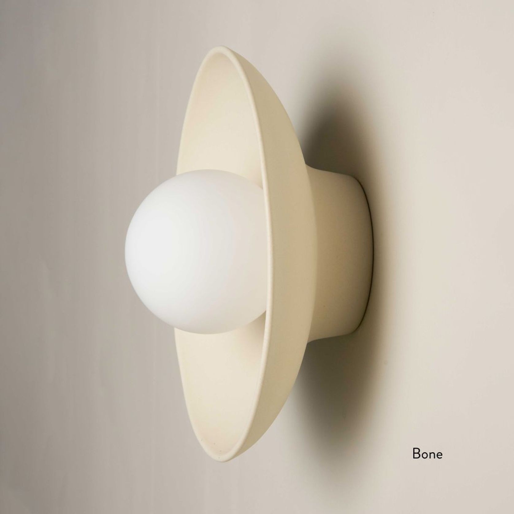 Ceramic Wall Dish Sconce Light gallery detail image