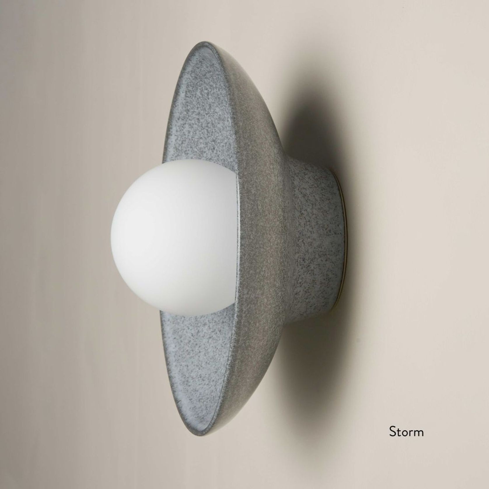 Ceramic Wall Dish Sconce Light gallery detail image