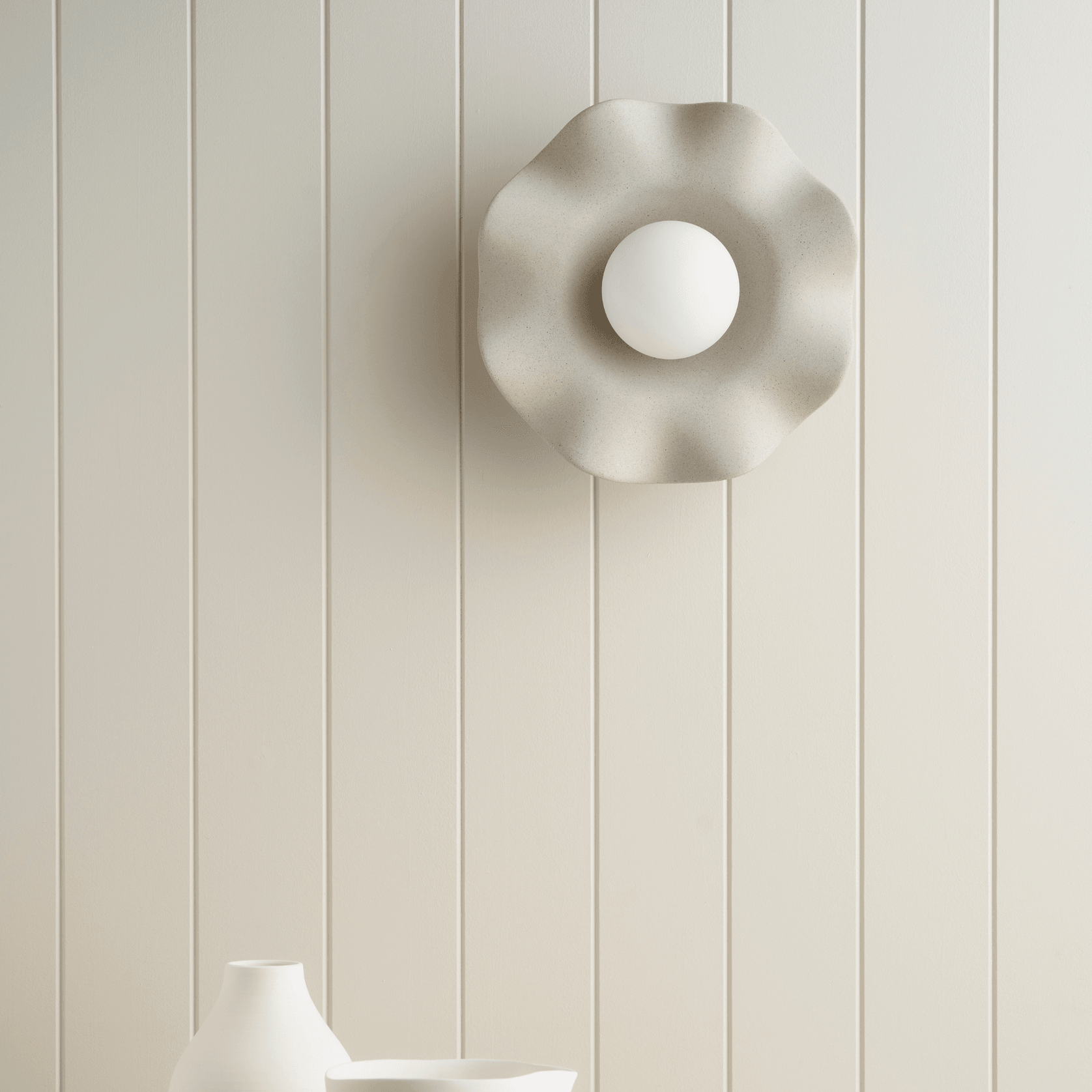 Ceramic Wall Pearl Sconce Light gallery detail image
