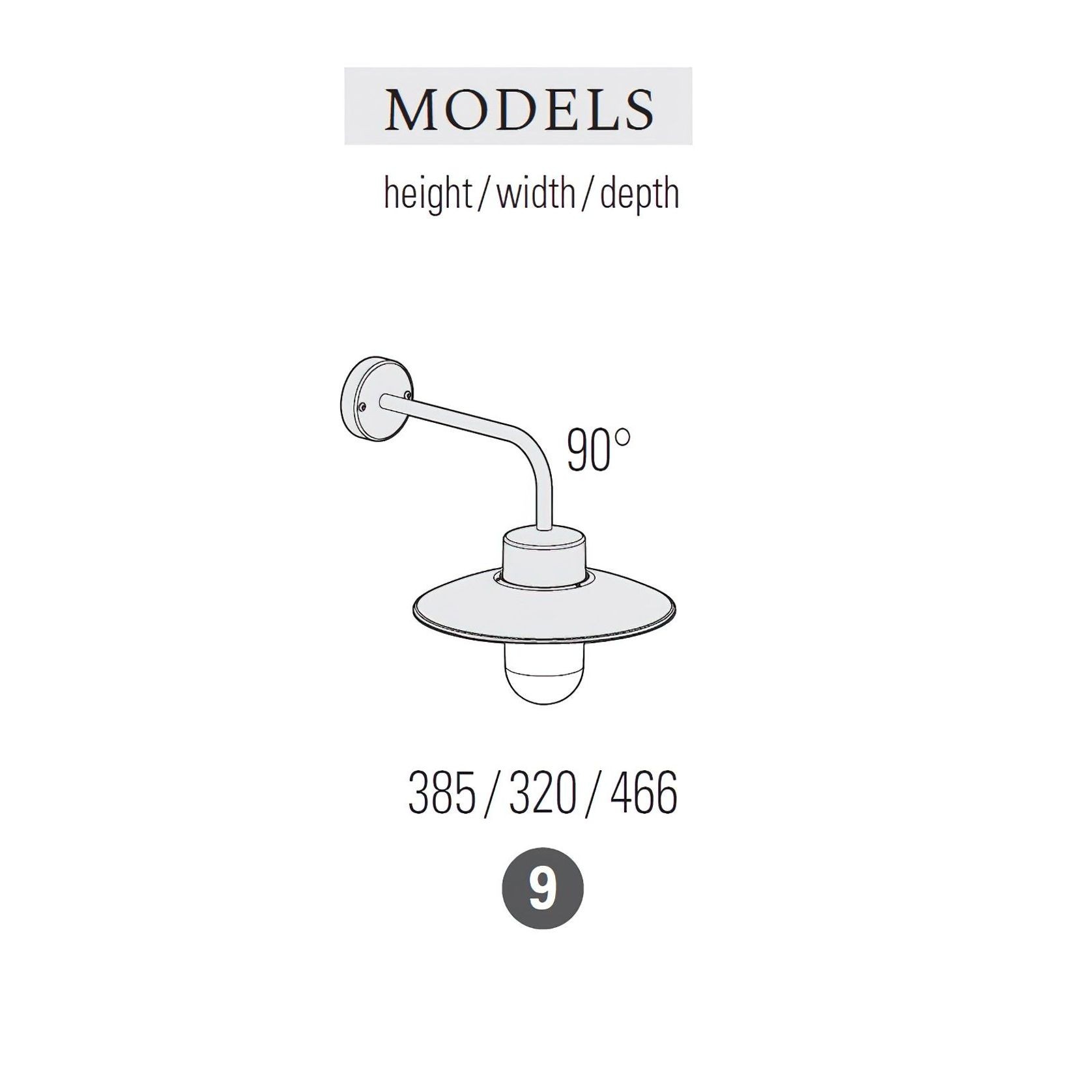 Belcour Model 9 Wall Light gallery detail image