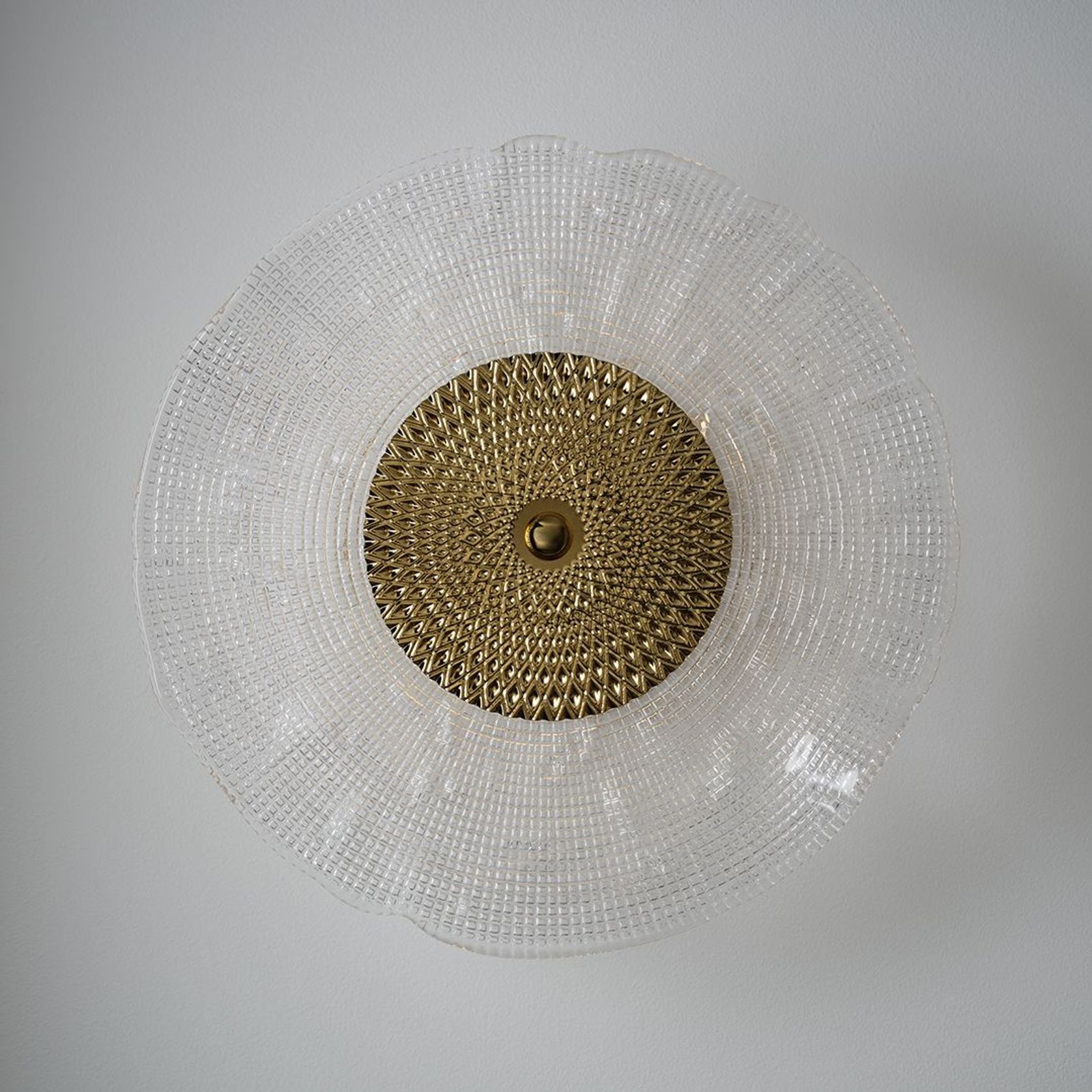 Movi LED Glass Wall Light in Gold gallery detail image