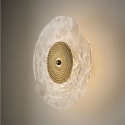 Movi LED Glass Wall Light in Gold gallery detail image