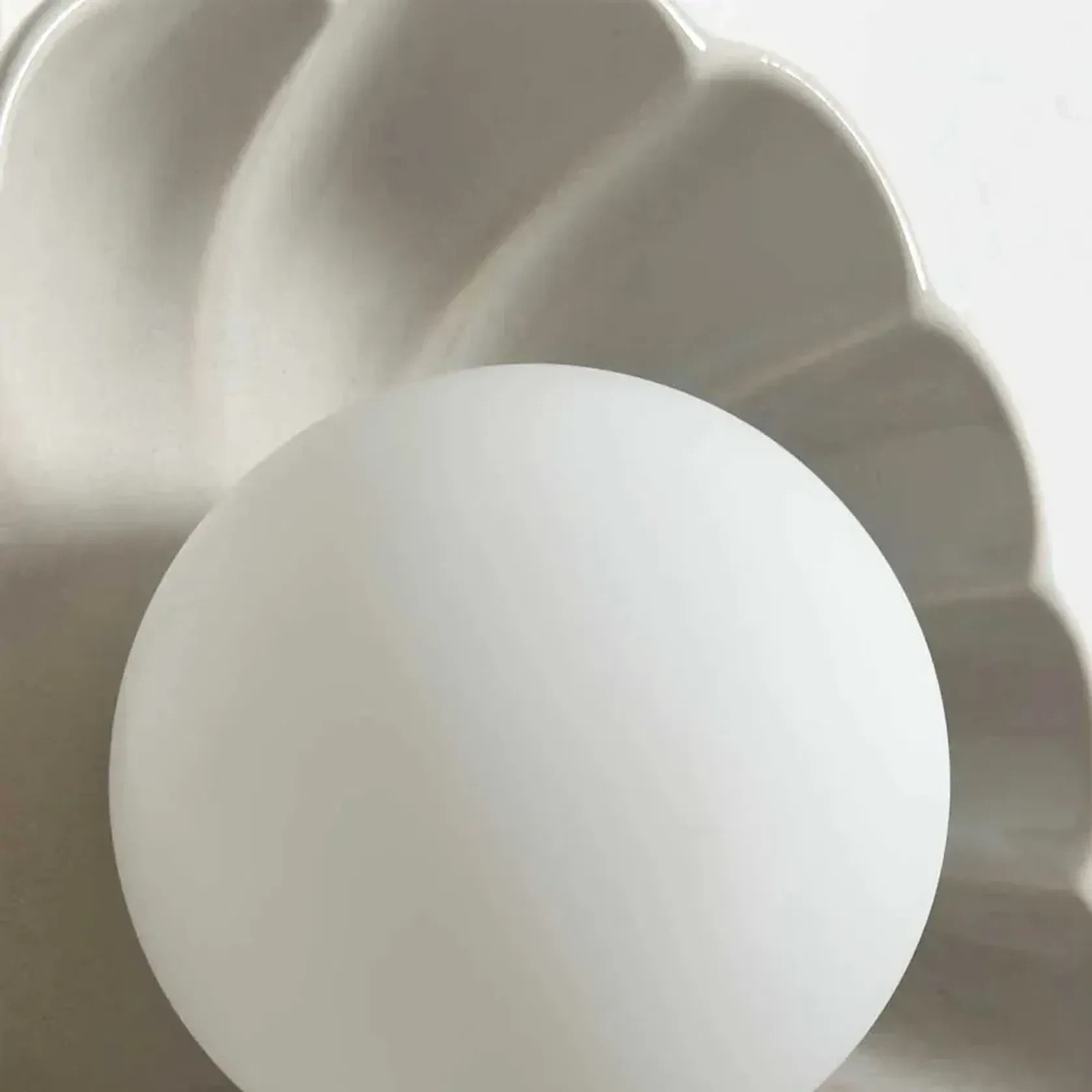 Ceramic Wall Oyster Sconce Light gallery detail image