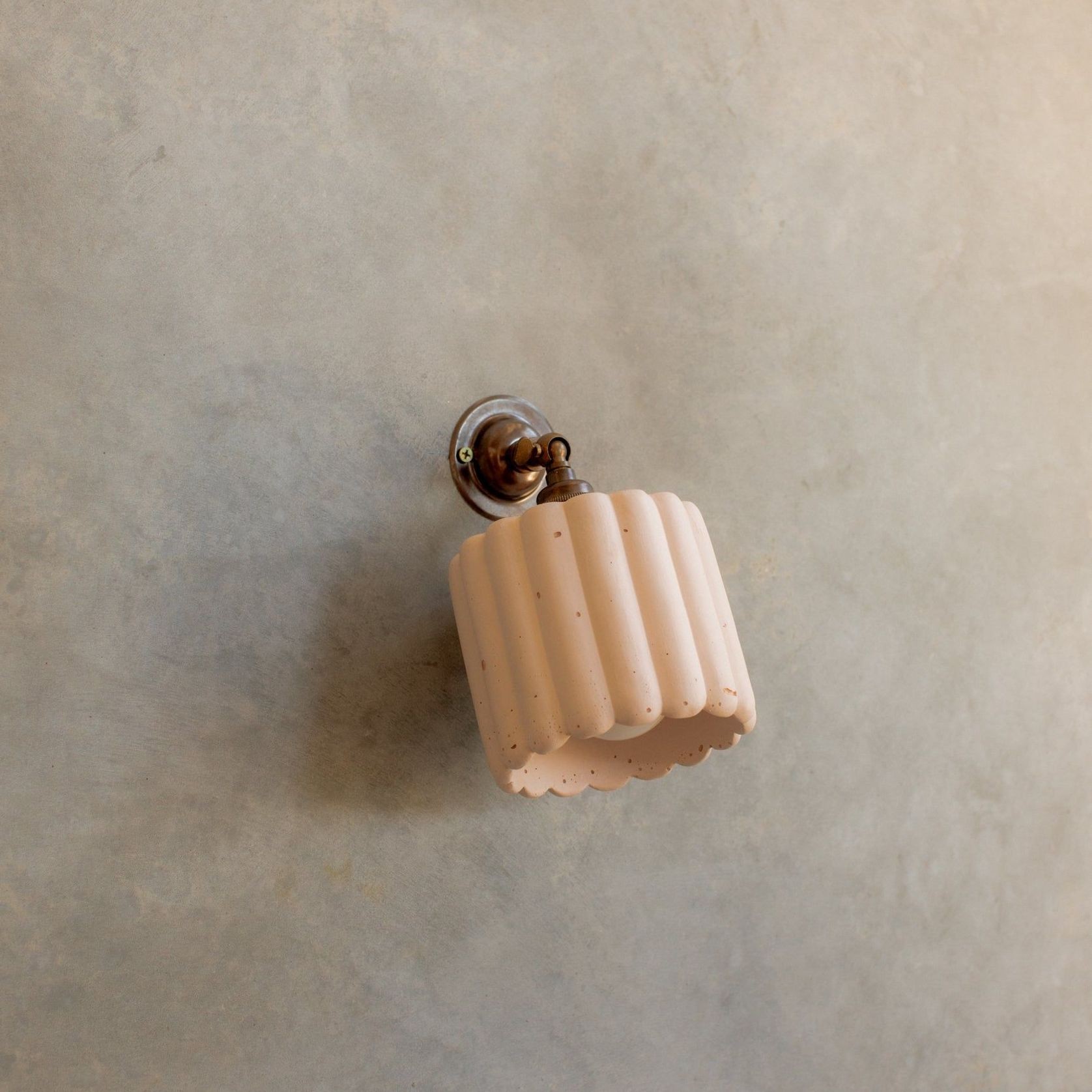 Fluted Wall Light with Knuckle gallery detail image