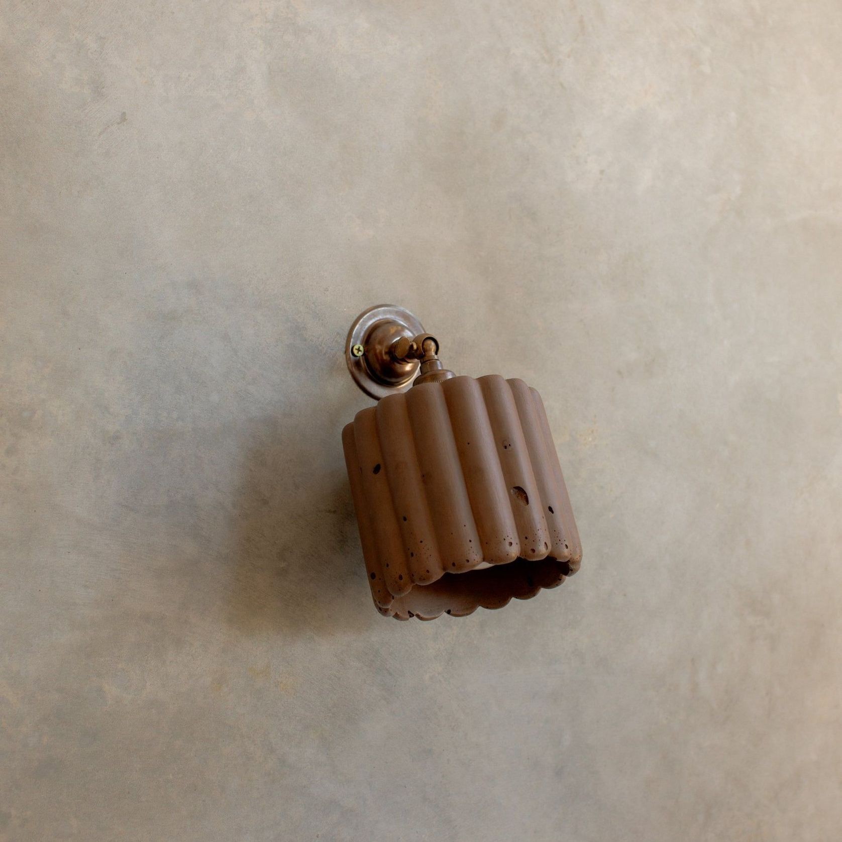 Fluted Wall Light with Knuckle gallery detail image