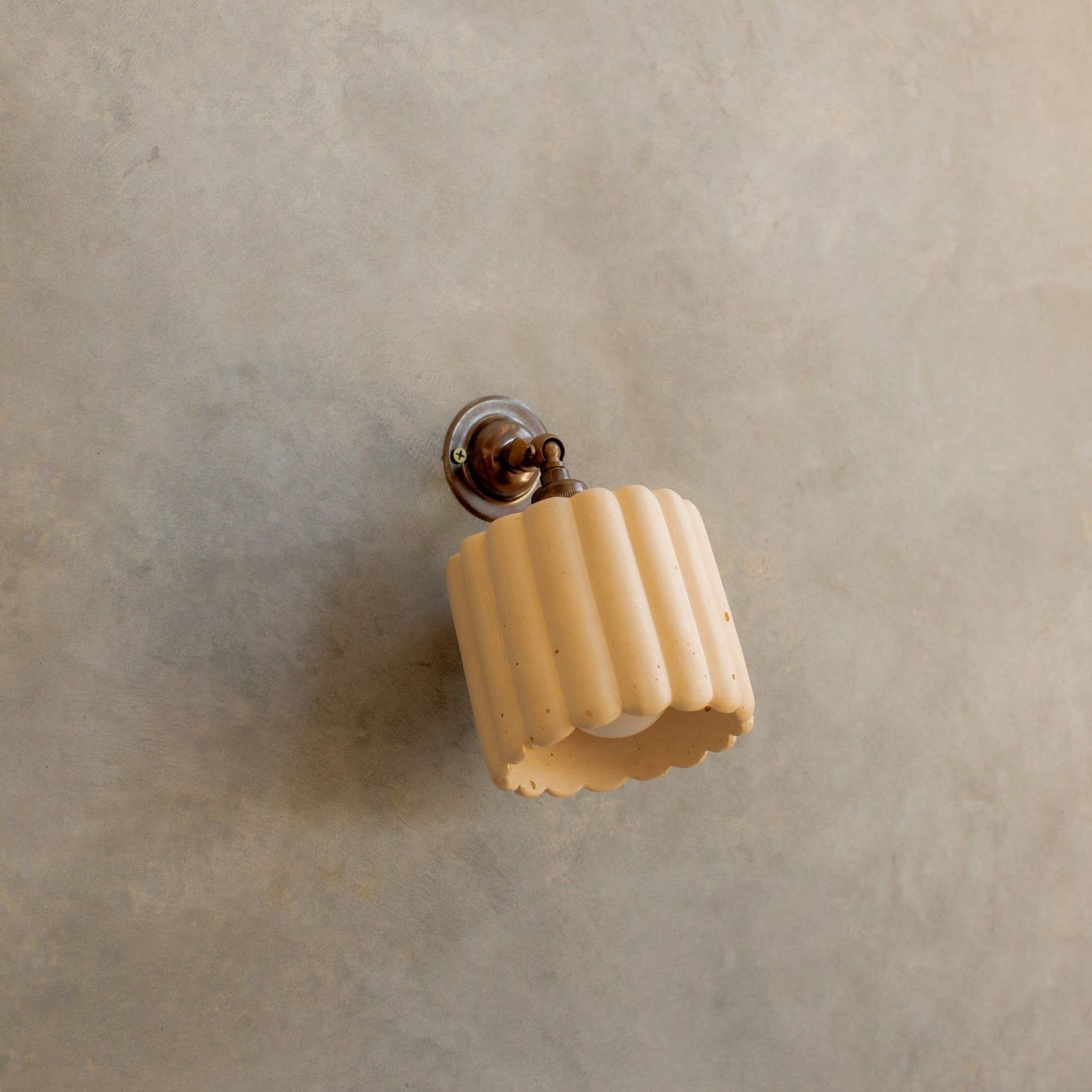Fluted Wall Light with Knuckle gallery detail image