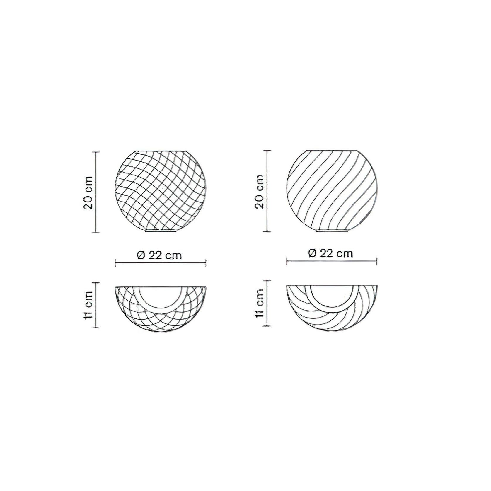 Diamond & Swirl D82 Wall Light gallery detail image