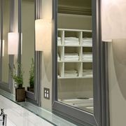 Alabaster 1 Light Curved Wall Light in Faux White gallery detail image