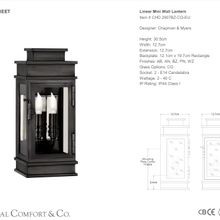 Linear Mini Wall Lantern gallery detail image
