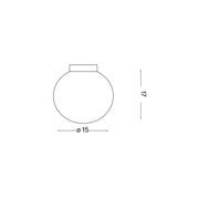 Mapa Bianco 15cm | Wall Light gallery detail image