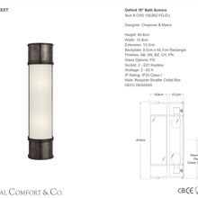Visual Comfort Chapman & Myers Oxford Bath Sconce gallery detail image