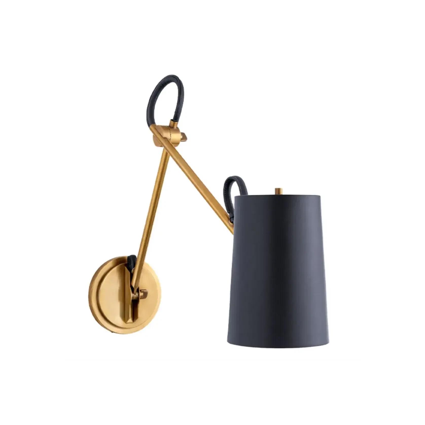 Benton Double Library Sconce – Brass gallery detail image