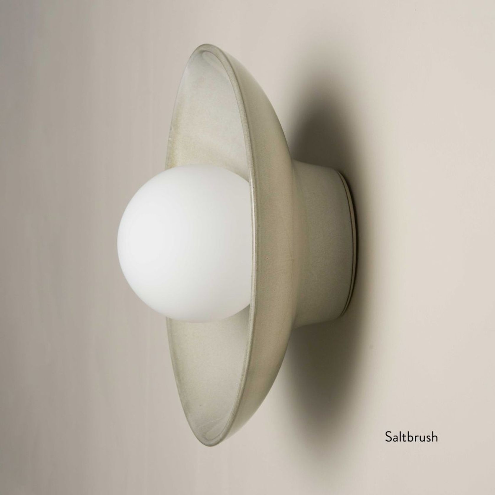 Ceramic Wall Dish Sconce Light gallery detail image