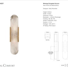 Visual Comfort Kelly Wearstler Melange Elongated Wall Sconce gallery detail image