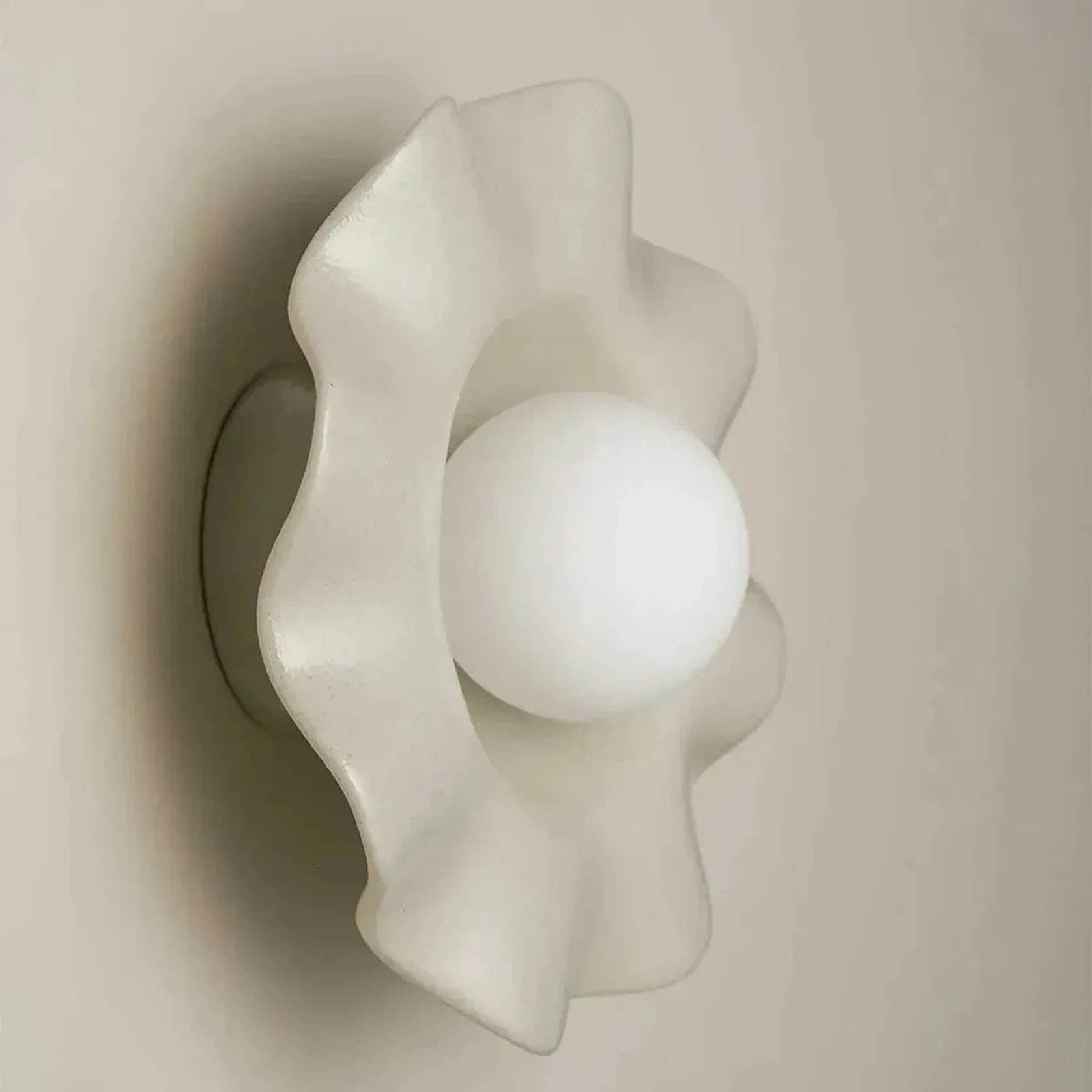 Ceramic Wall Pearl Sconce Light gallery detail image