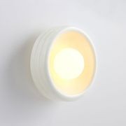 Silo Ceramic Sconce | Gloss White gallery detail image