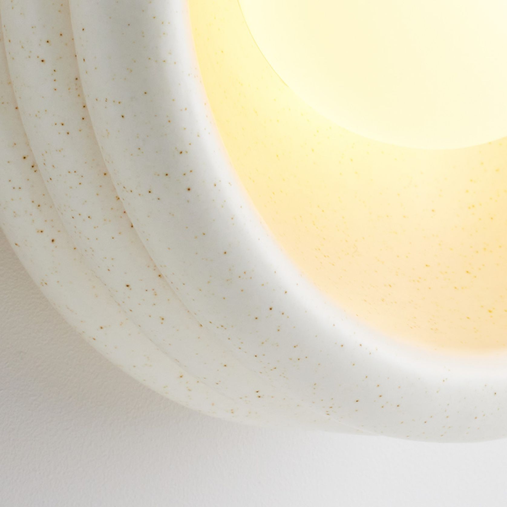 Silo Ceramic Sconce | Speckled Satin White gallery detail image