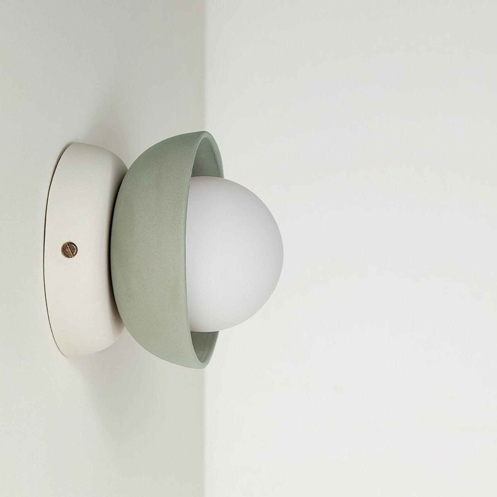 Mani Mini Sconce — Compact Porcelain Wall Light gallery detail image