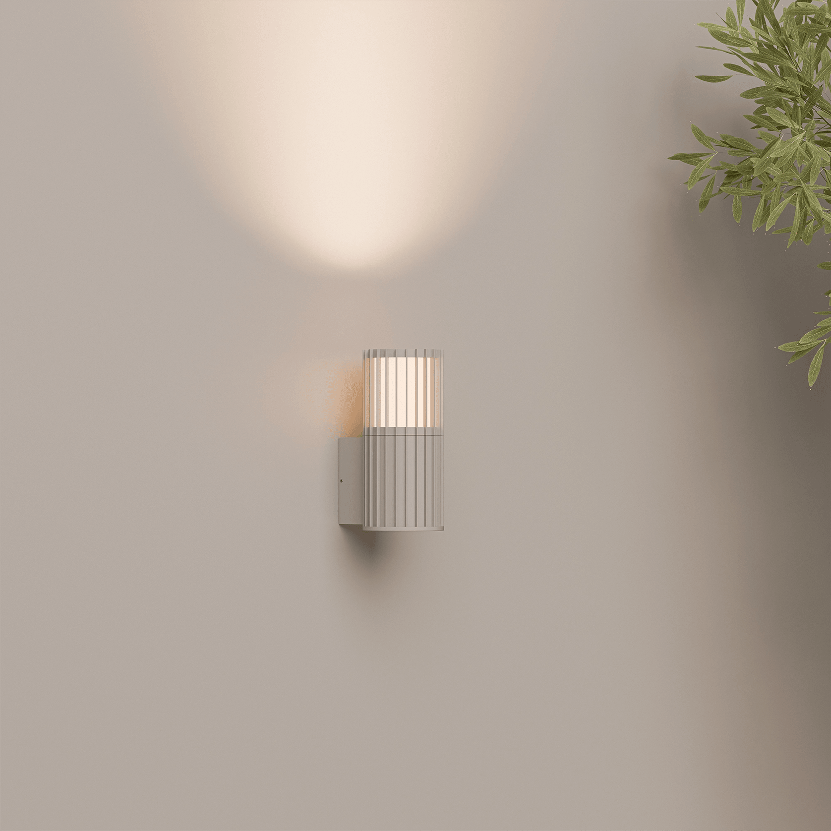 Bright Aluminium Wall Light gallery detail image