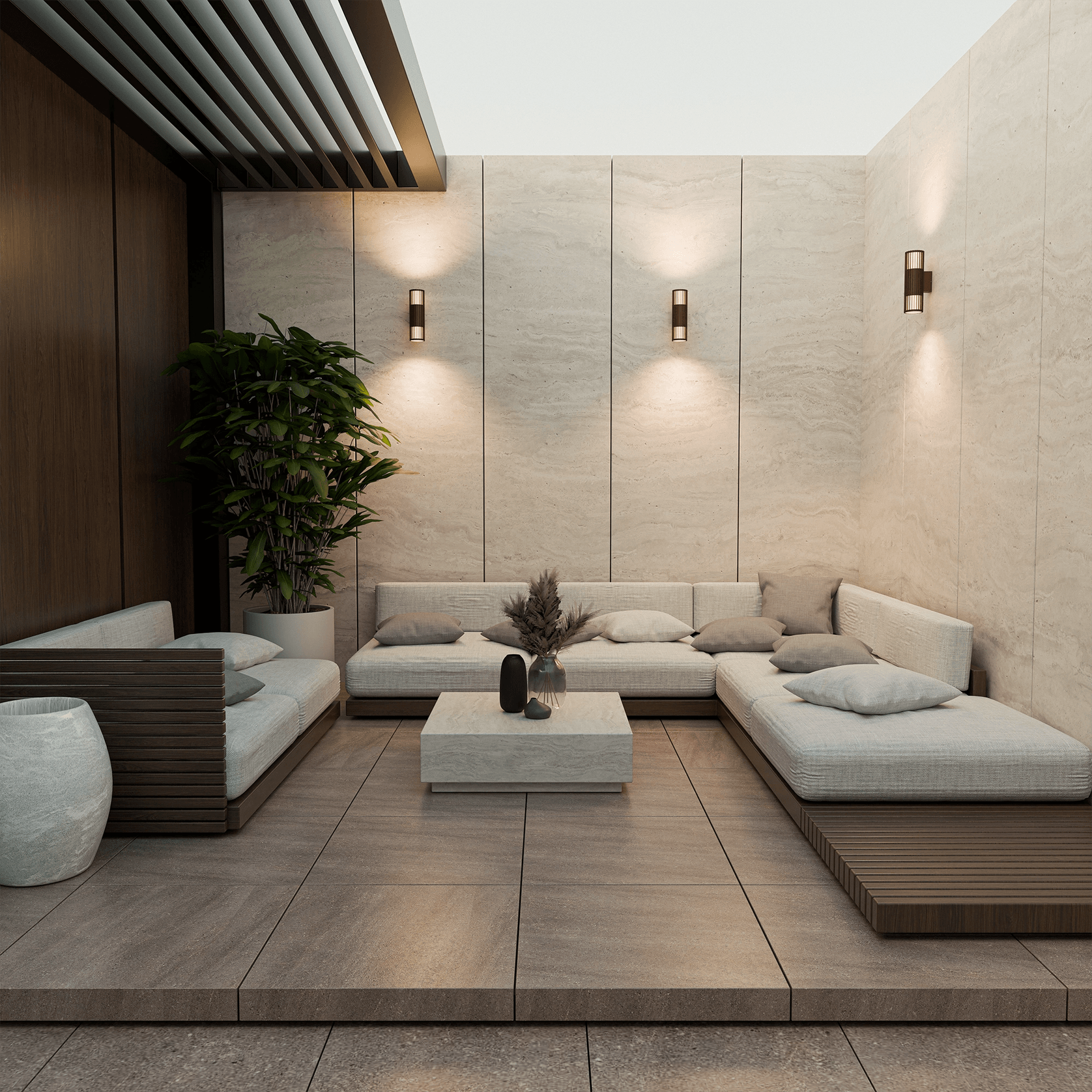 Bright Aluminium Wall Light gallery detail image