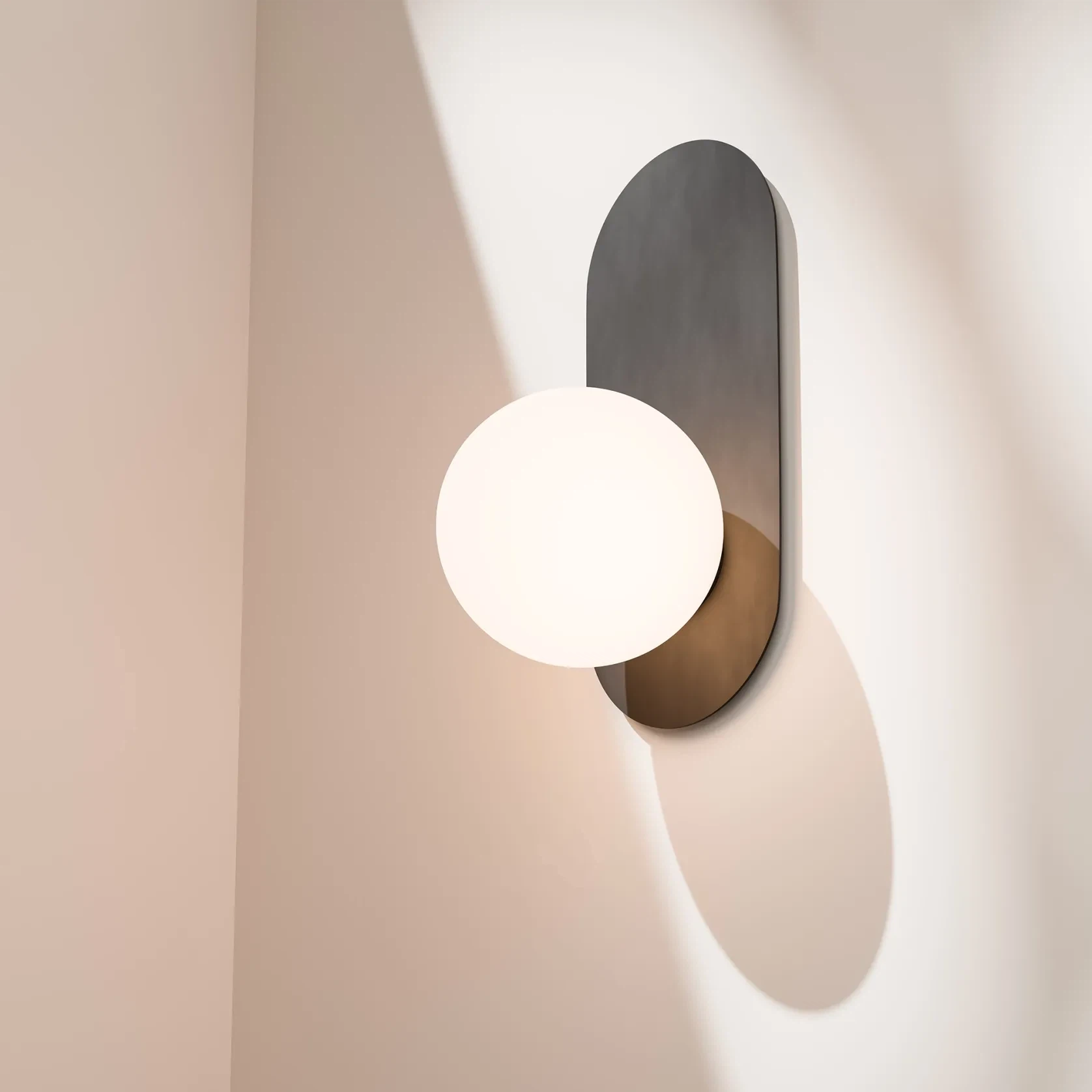Crest Orb Glass Wall Light gallery detail image
