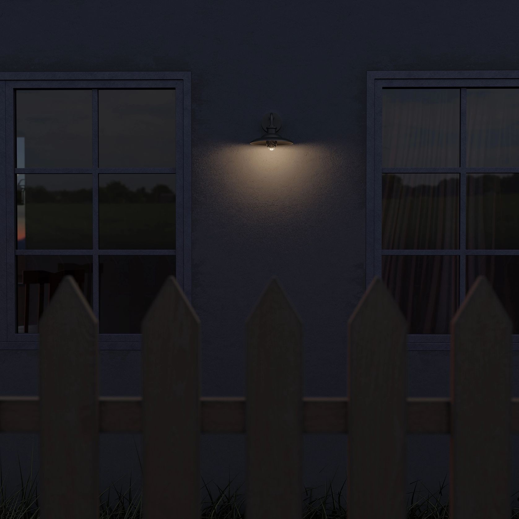 Cuscus Steel and Glass Exterior Wall Light gallery detail image