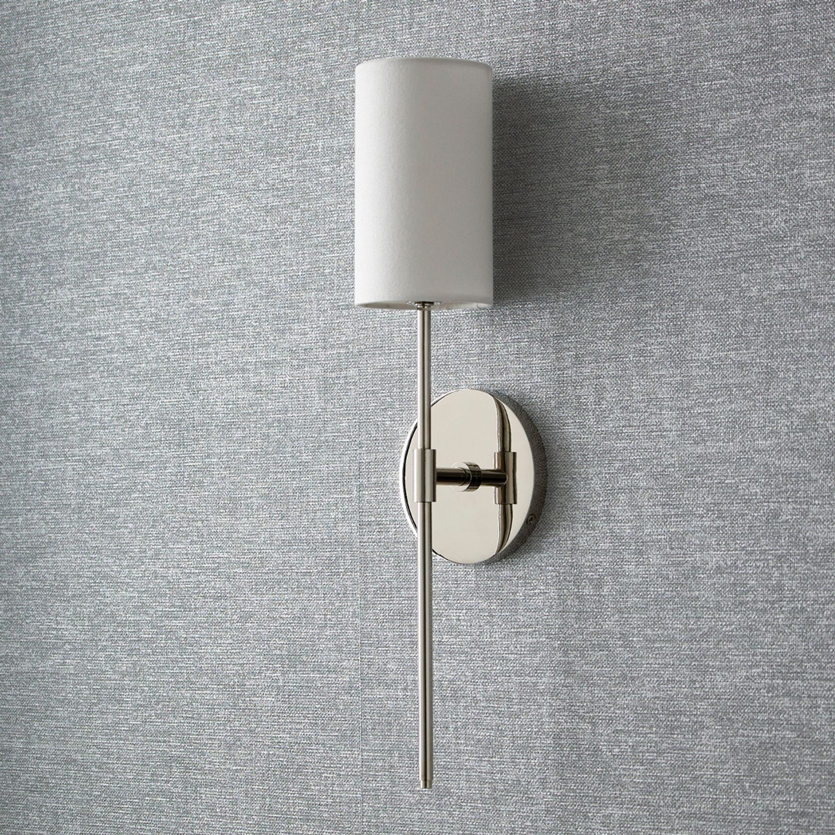 Haven 1 Light Wall Light in Polished Nickel gallery detail image