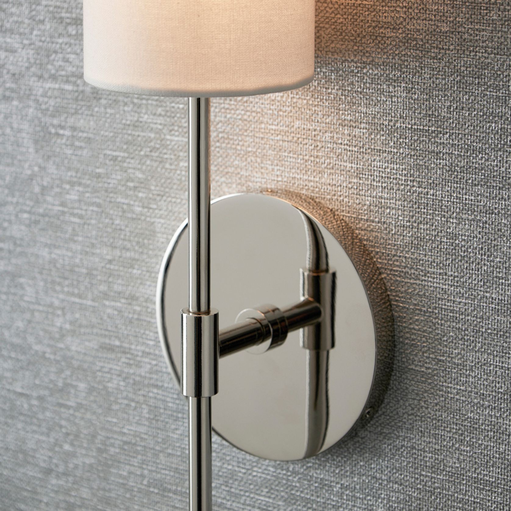 Haven 1 Light Wall Light in Polished Nickel gallery detail image