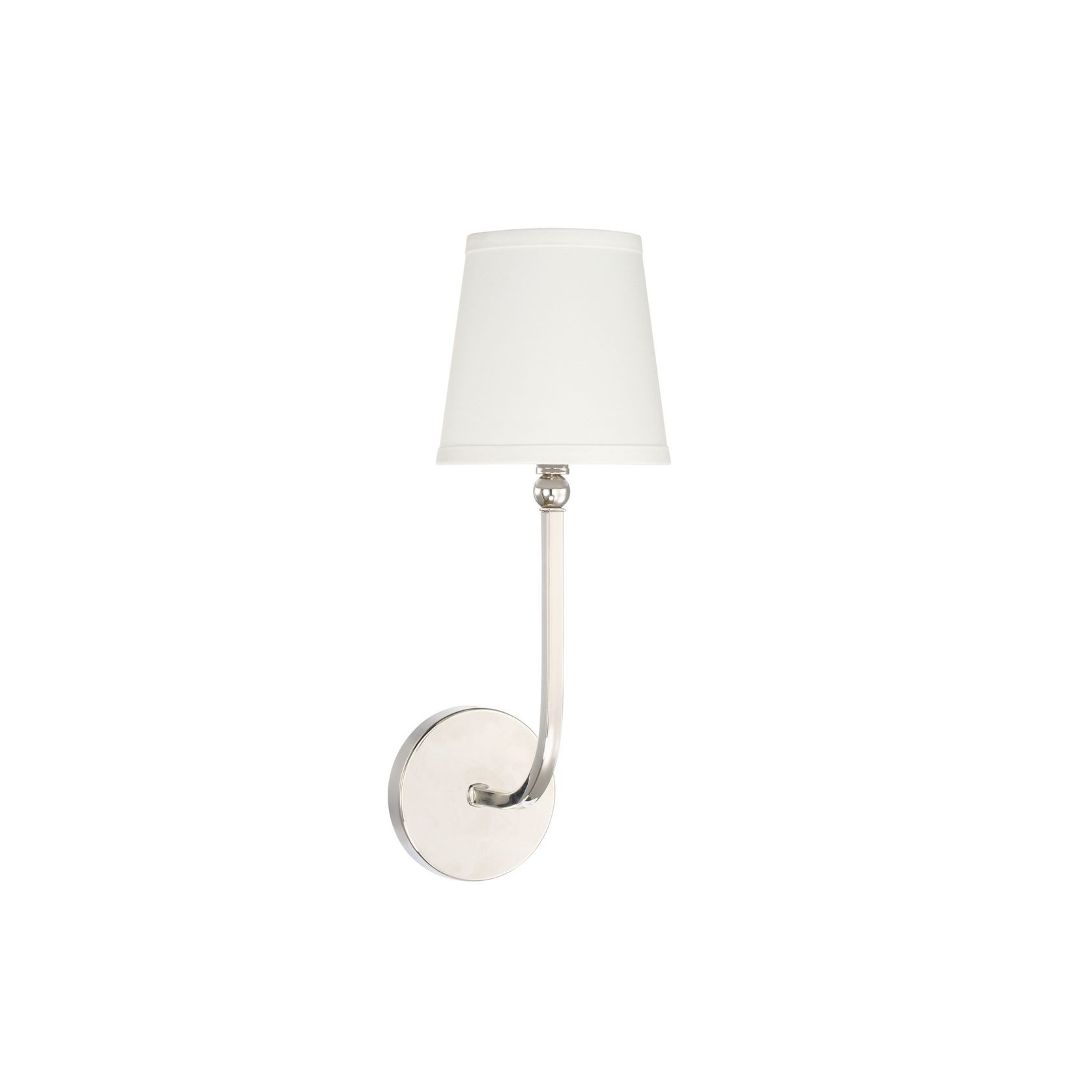 Peyton 1 Light Wall Light in Polished Nickel gallery detail image